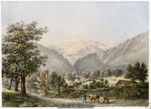 Itsatsou (i.e. Itxatssou) près Cambo  par Mercereau, Charles (1822-1864)