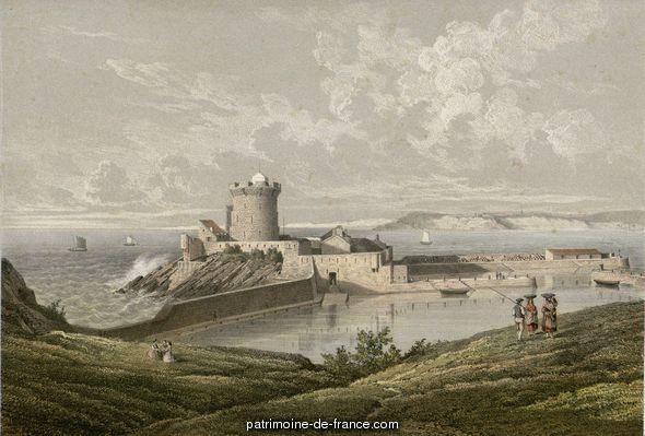 St. Jean-de-Luz, Fort du Socoa  par Mercereau Charles (1822-1864)
