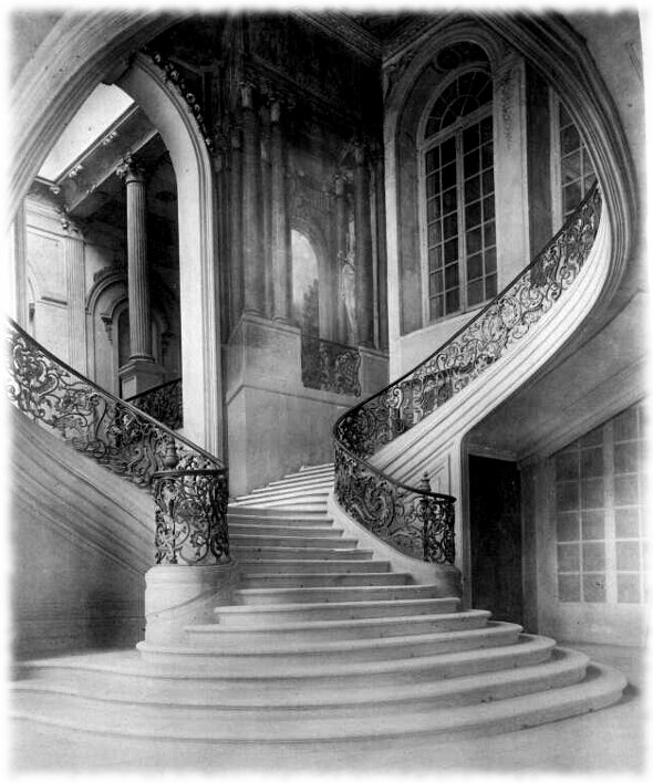 L'escalier de l'Hôtel de ville de Nancy, par Neurdein Étienne (1832-191?)