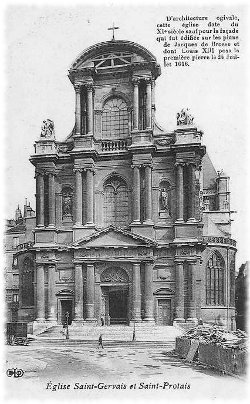 Paris - Eglise Saint Gervais et Saint Protais