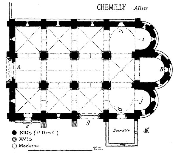 Plan église de Chemilly