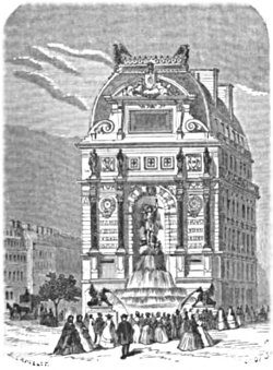 La fontaine St-Michel en 1867