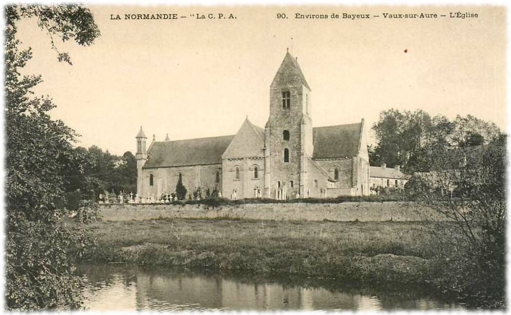 Eglise saint Aubin à Vaux sur aure Calvados