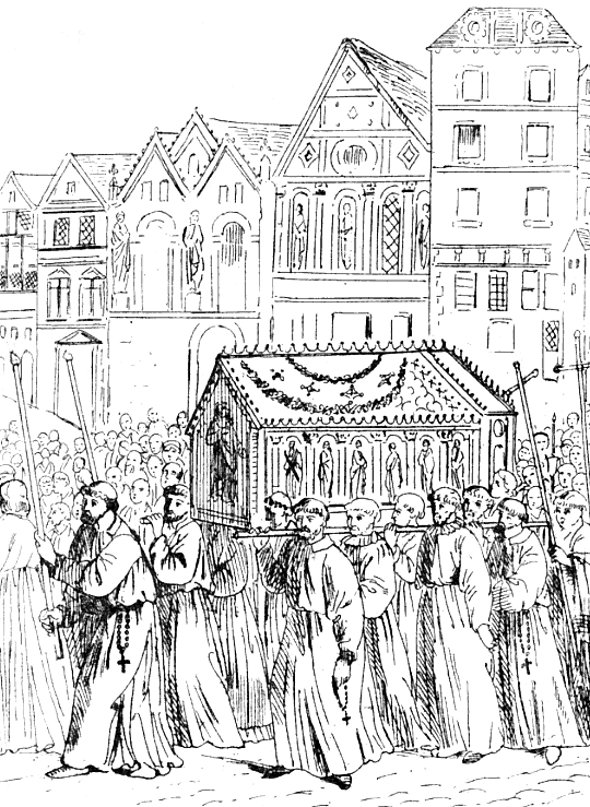 Procession de la châsse de Sainte-Geneviève