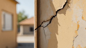Fissure de crépi sur un mur extérieur : causes, réparation et prix