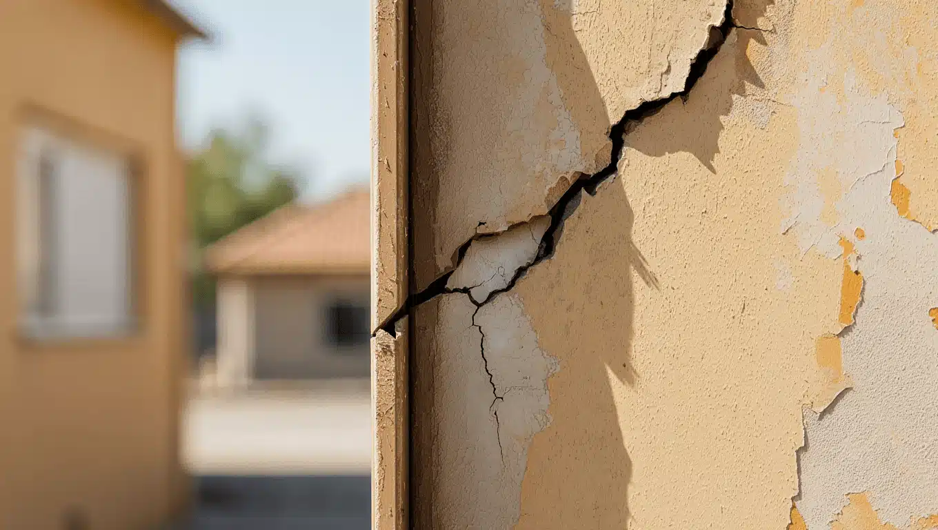 Fissure de crépi sur un mur extérieur : causes, réparation et prix